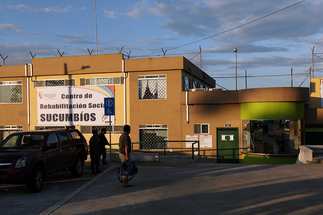 Archivo de las instalaciones del Centro de Rehabilitación de Sucumbíos, en donde se encontraban las personas privadas de libertad que salieron por indulto presidencial