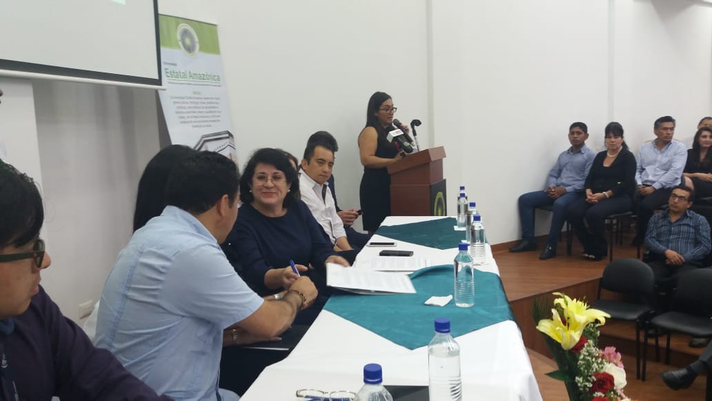 Universidad Técnica del Norte y Universidad Estatal Amazónica, firmaron un convenio de oferta académica de al menos 9 carreras en la  modalidad virtual