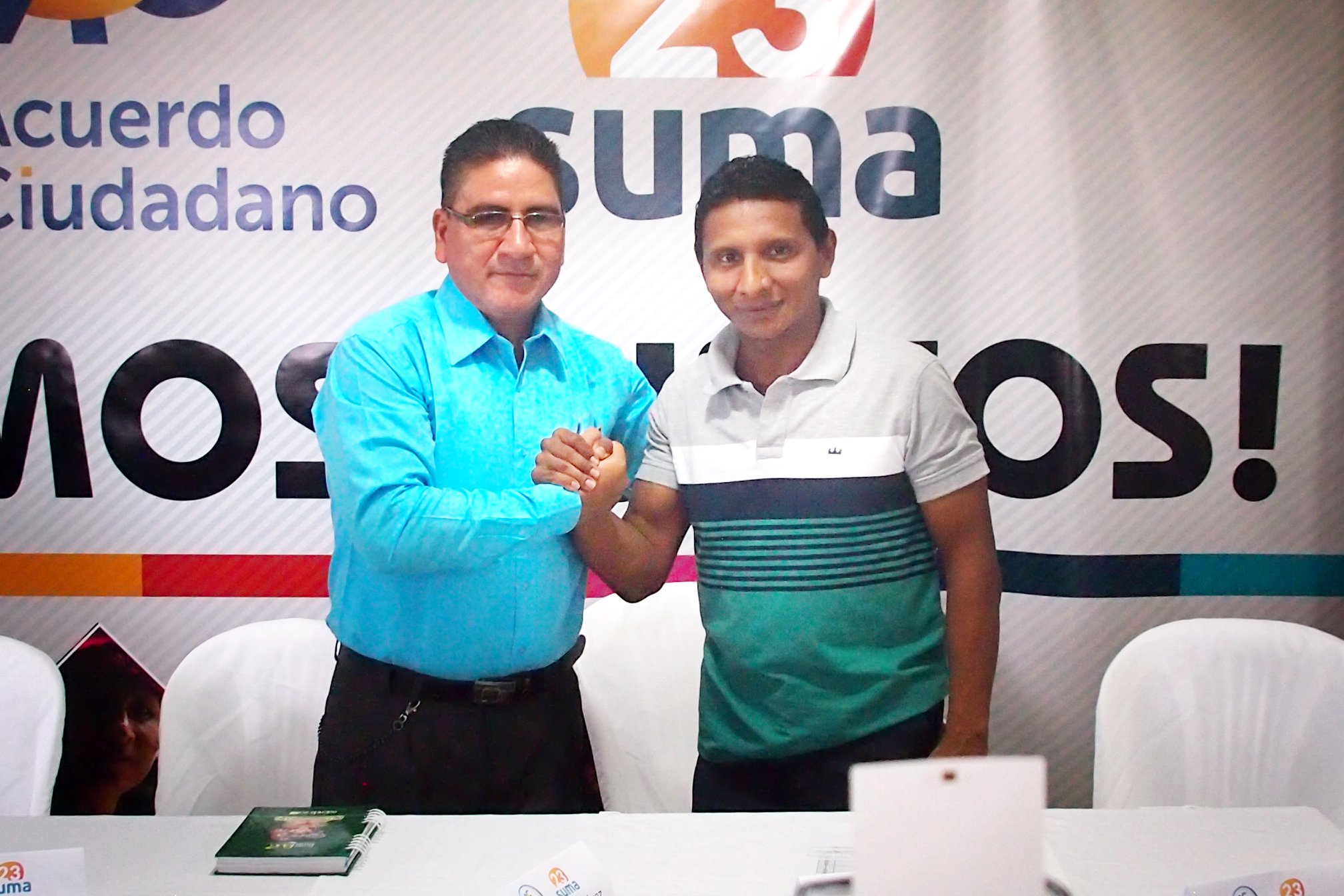Amado Chávez y Abrahan Freire, hicieron público el acuerdo político alcanzado para el 2019.