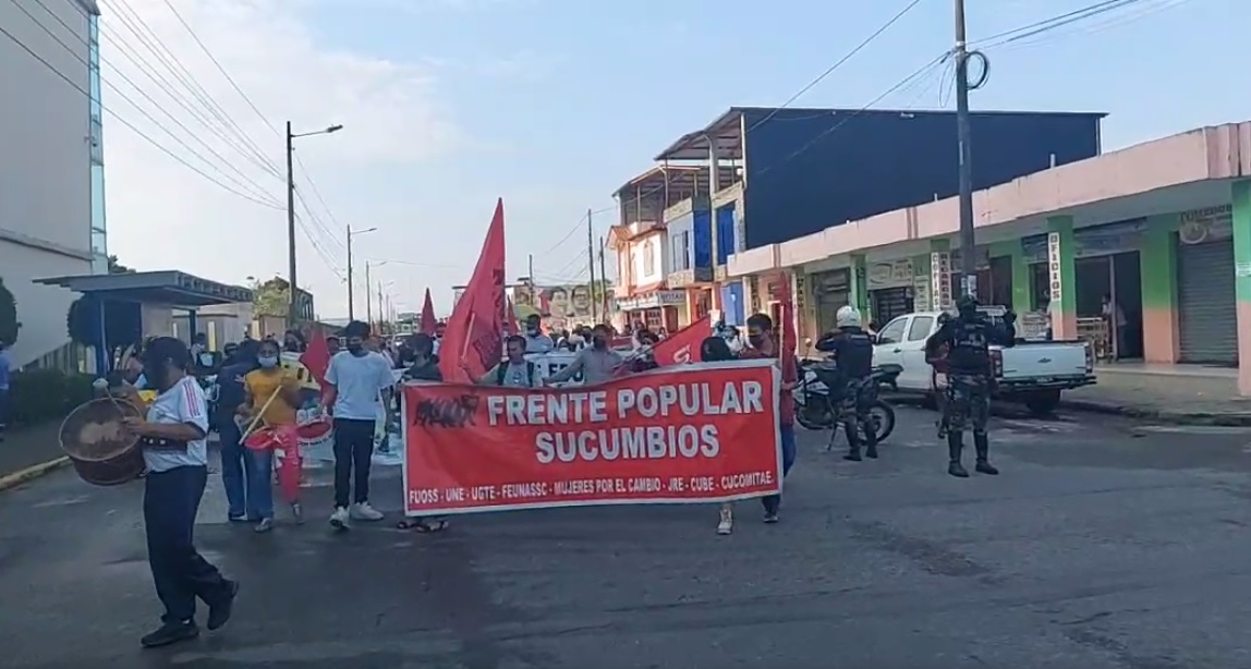 Marchas en Sucumbíos frente al CAC